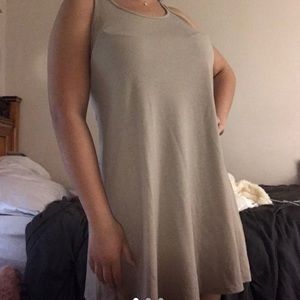 tan beige summer dress